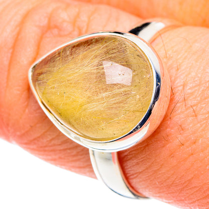 Rutilated Quartz Rings handcrafted by Ana Silver Co - RING88515