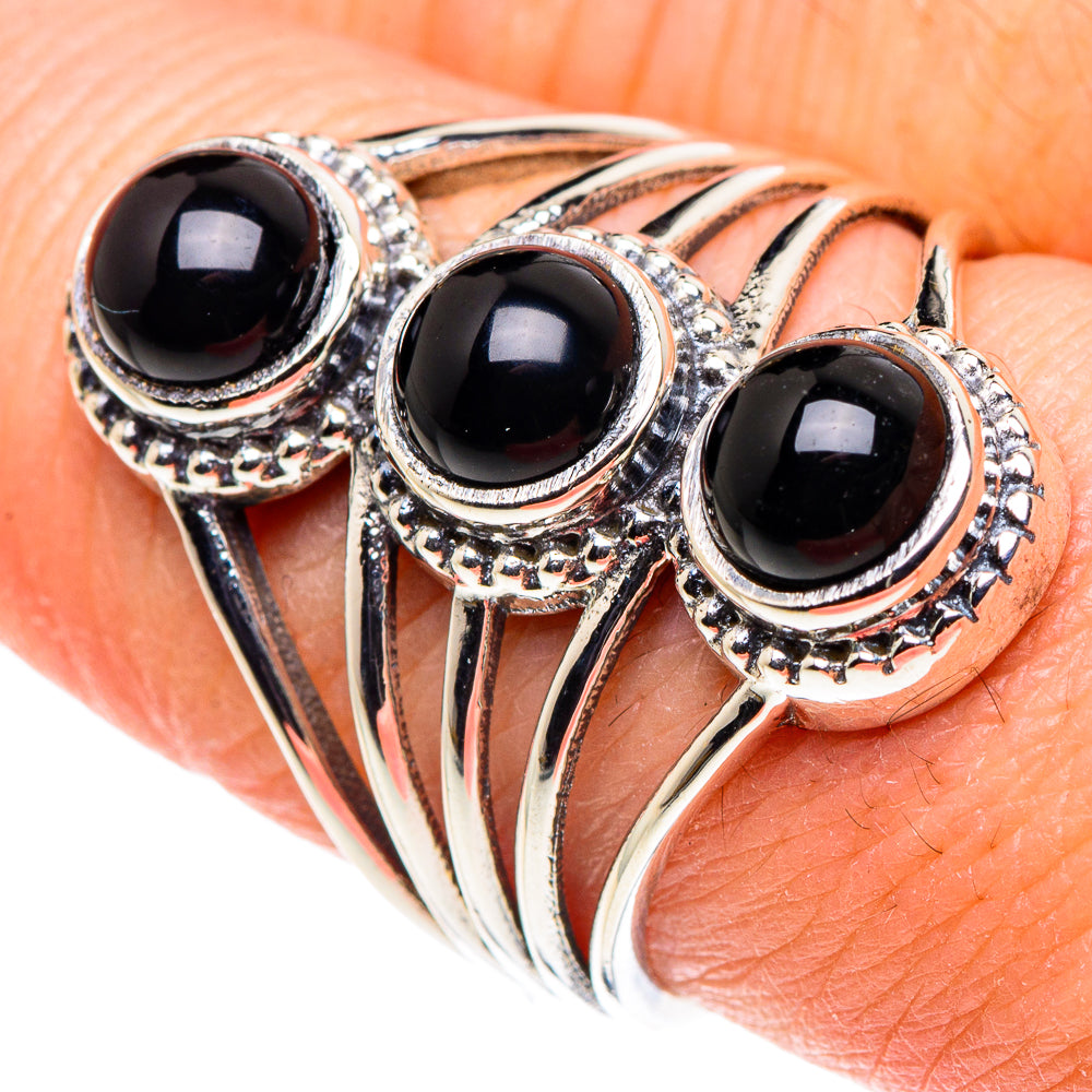 Black Onyx Rings handcrafted by Ana Silver Co - RING88517