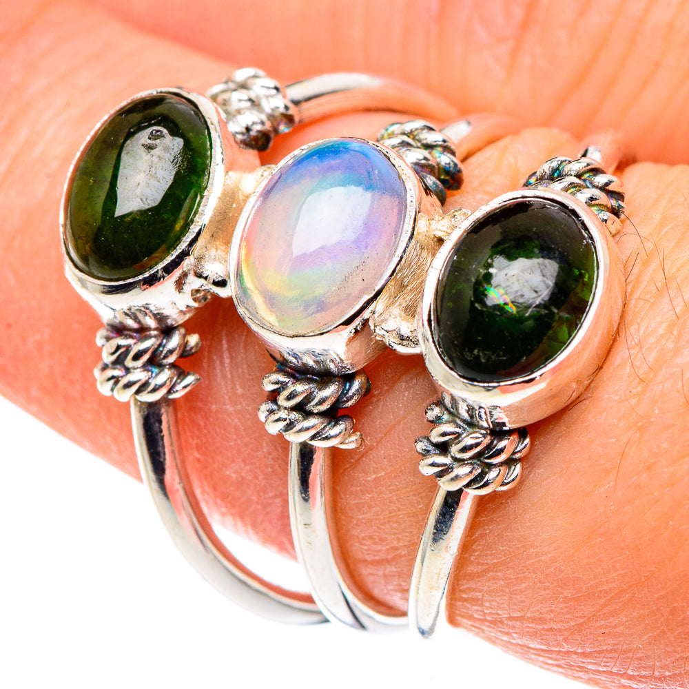 Ethiopian Opal Rings handcrafted by Ana Silver Co - RING88519