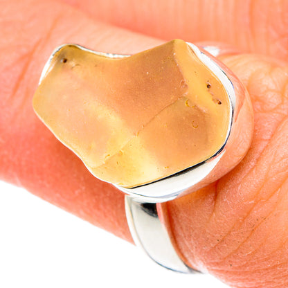 Libyan Desert Glass Rings handcrafted by Ana Silver Co - RING88533