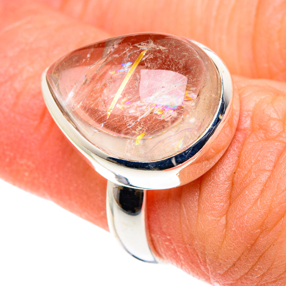 Rutilated Quartz Rings handcrafted by Ana Silver Co - RING88541