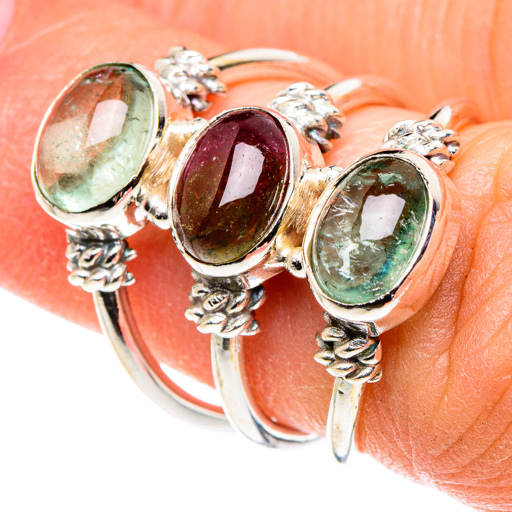 Pink Tourmaline Rings handcrafted by Ana Silver Co - RING88542