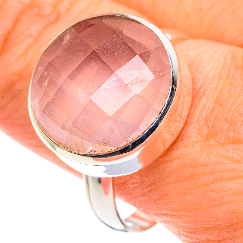 Rose Quartz Rings handcrafted by Ana Silver Co - RING88561