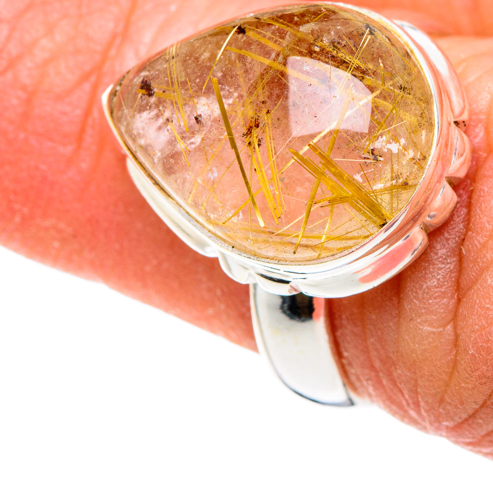 Rutilated Quartz Rings handcrafted by Ana Silver Co - RING88564