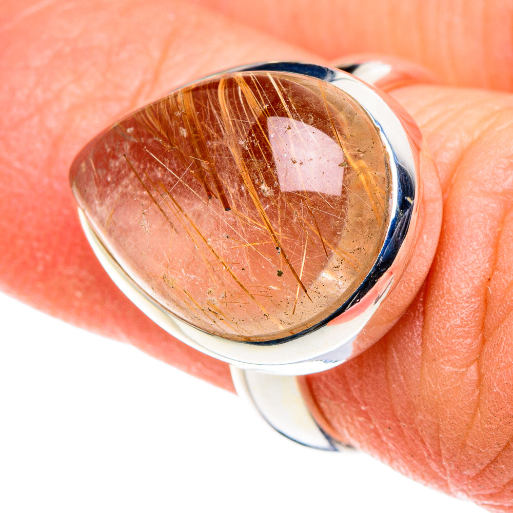 Rutilated Quartz Rings handcrafted by Ana Silver Co - RING88565