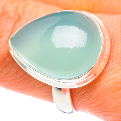 Aqua Chalcedony Rings handcrafted by Ana Silver Co - RING88572