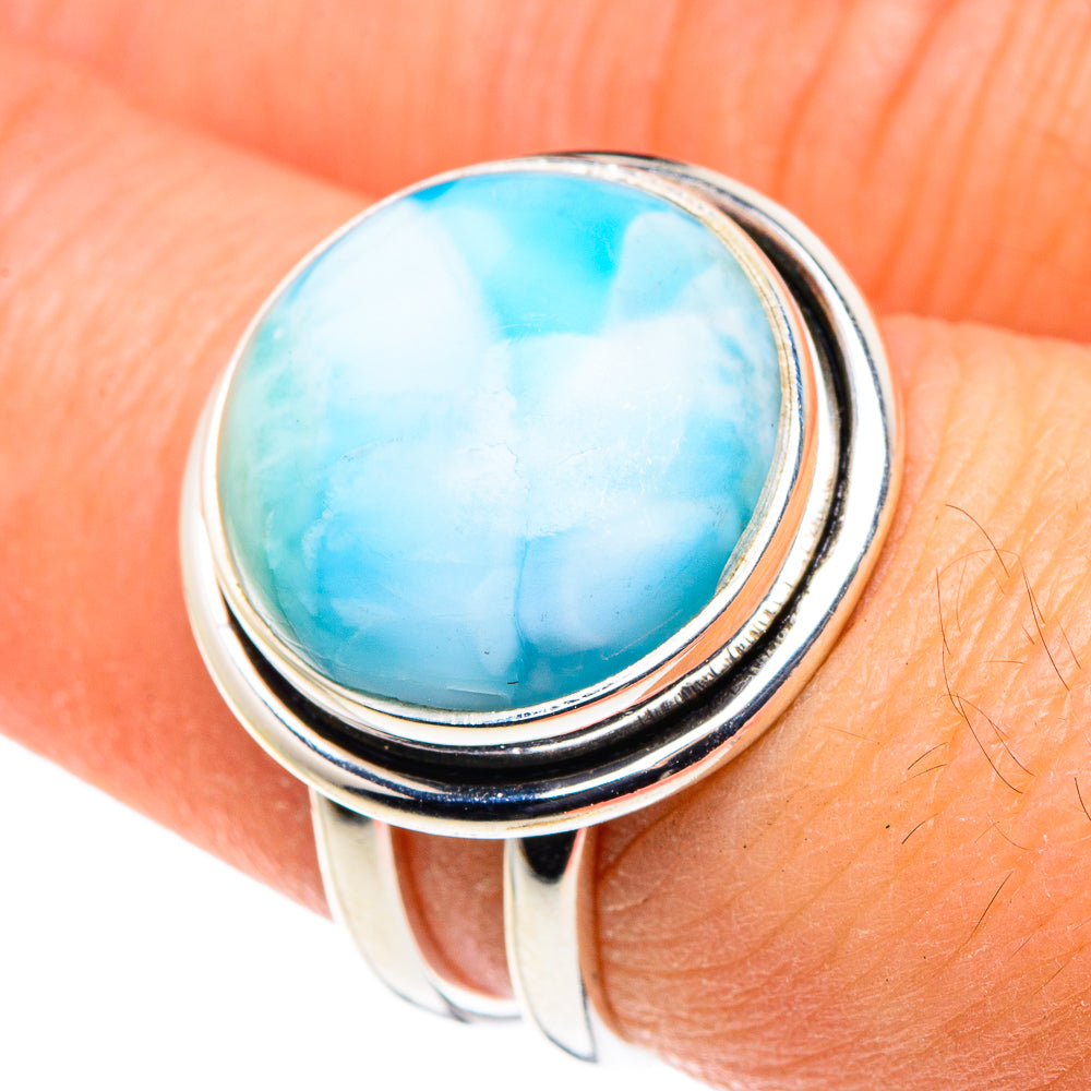 Larimar Rings handcrafted by Ana Silver Co - RING88574