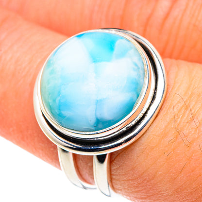 Larimar Rings handcrafted by Ana Silver Co - RING88574