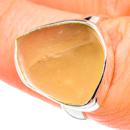 Libyan Desert Glass Rings handcrafted by Ana Silver Co - RING88582