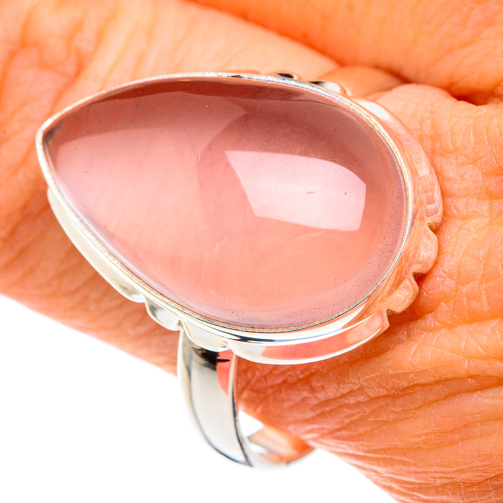 Rose Quartz Rings handcrafted by Ana Silver Co - RING88584