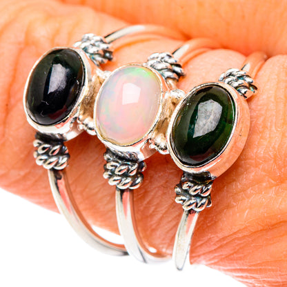 Ethiopian Opal Rings handcrafted by Ana Silver Co - RING88586