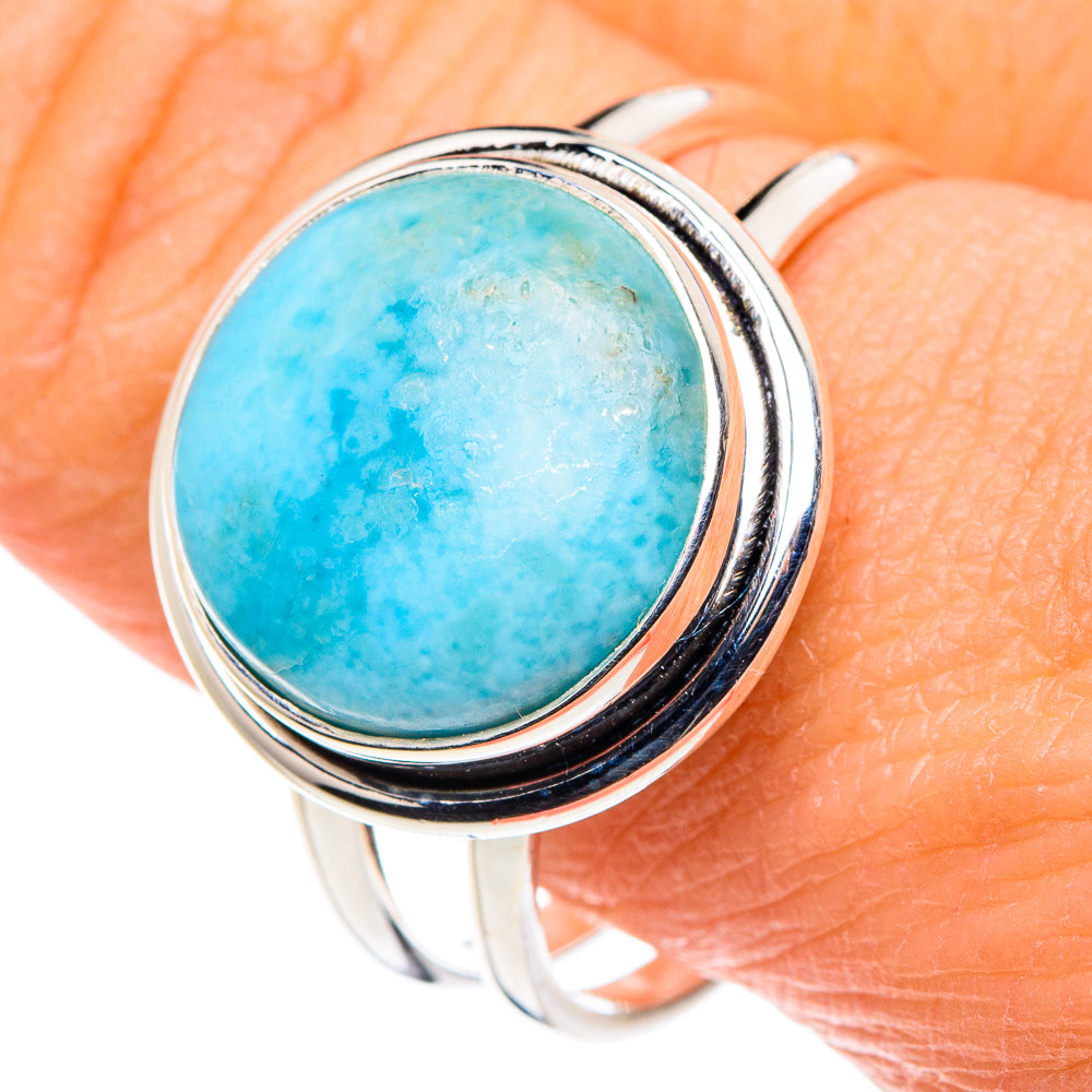 Larimar Rings handcrafted by Ana Silver Co - RING88590