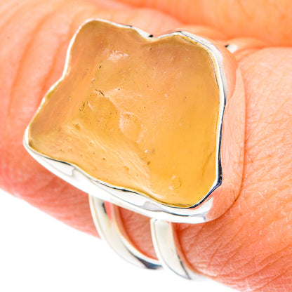 Libyan Desert Glass Rings handcrafted by Ana Silver Co - RING88600