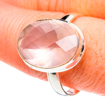 Rose Quartz Rings handcrafted by Ana Silver Co - RING88601