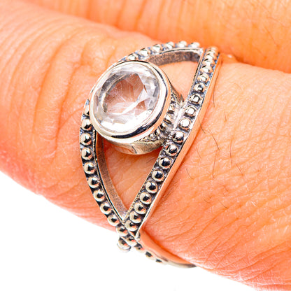 White Quartz Rings handcrafted by Ana Silver Co - RING88605