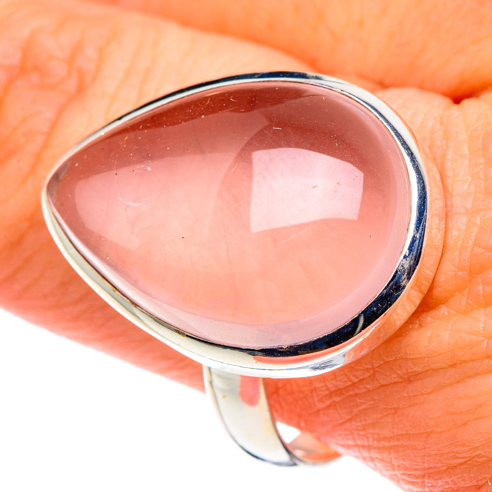 Rose Quartz Rings handcrafted by Ana Silver Co - RING88621