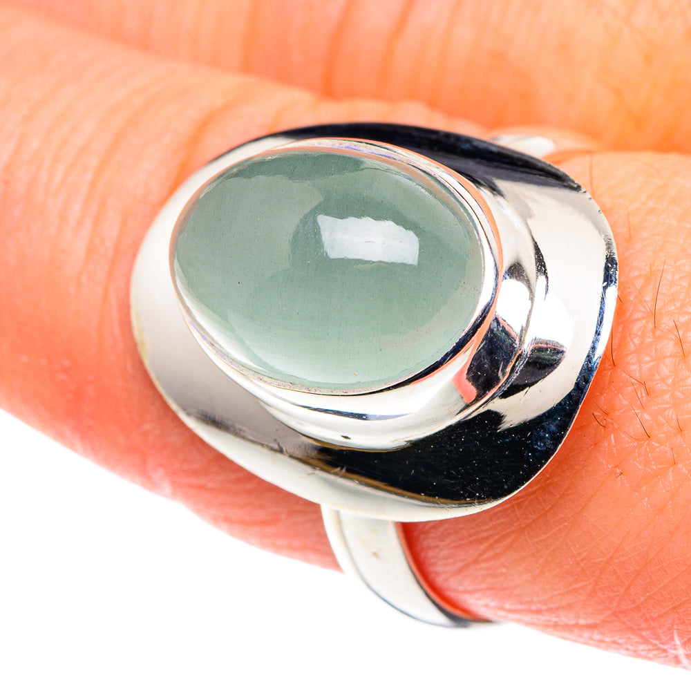 Aqua Chalcedony Rings handcrafted by Ana Silver Co - RING88628