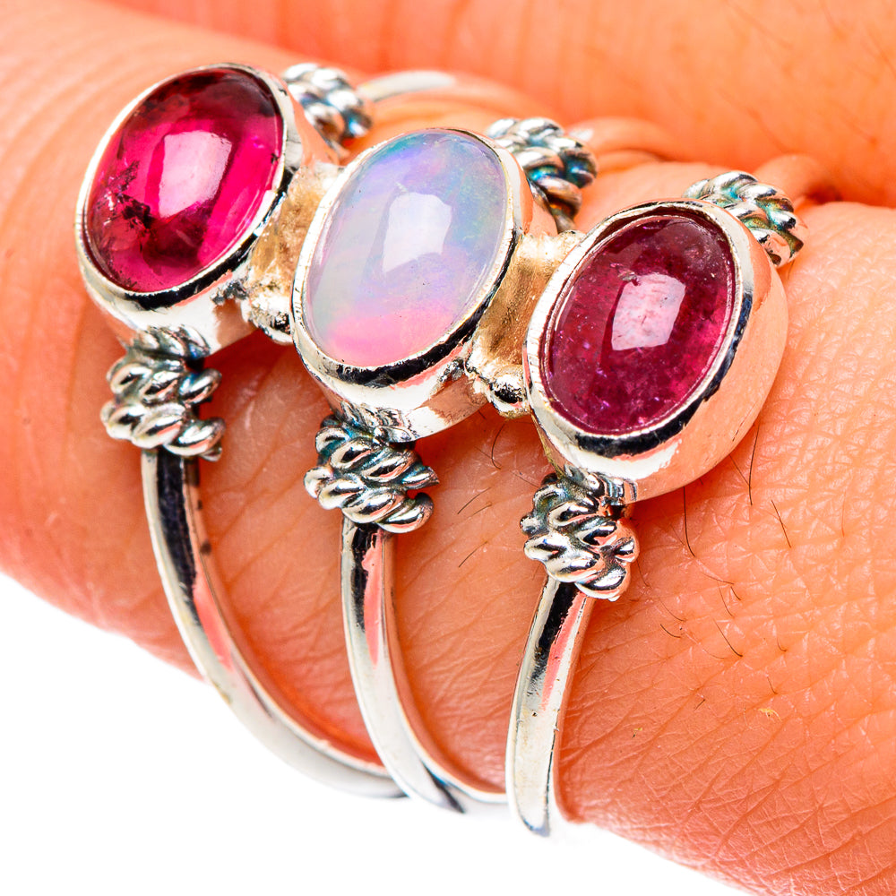 Ethiopian Opal Rings handcrafted by Ana Silver Co - RING88639