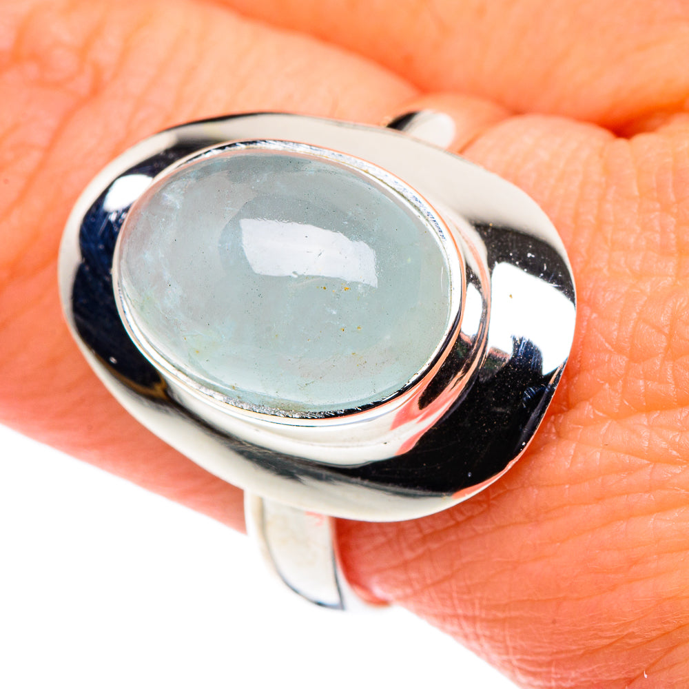 Aqua Chalcedony Rings handcrafted by Ana Silver Co - RING88640