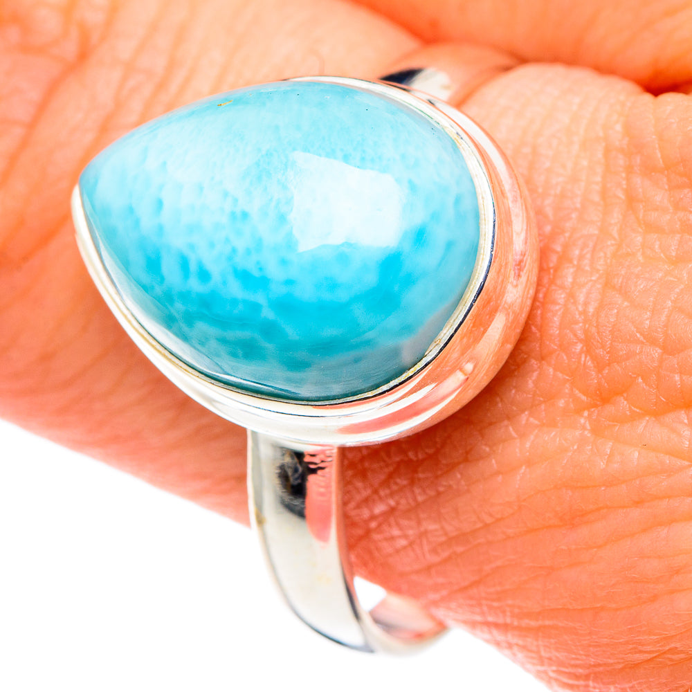 Larimar Rings handcrafted by Ana Silver Co - RING88644
