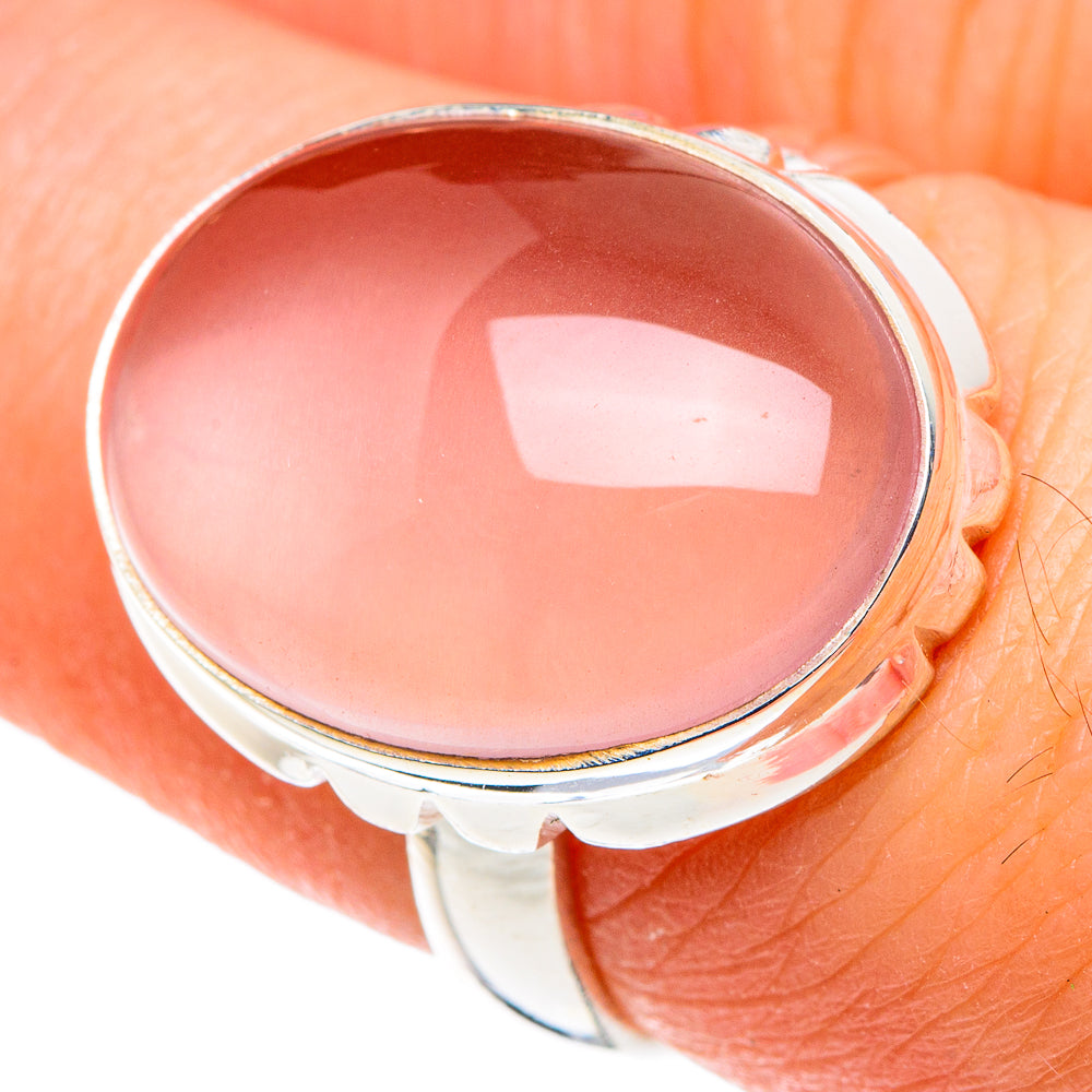 Rose Quartz Rings handcrafted by Ana Silver Co - RING88649