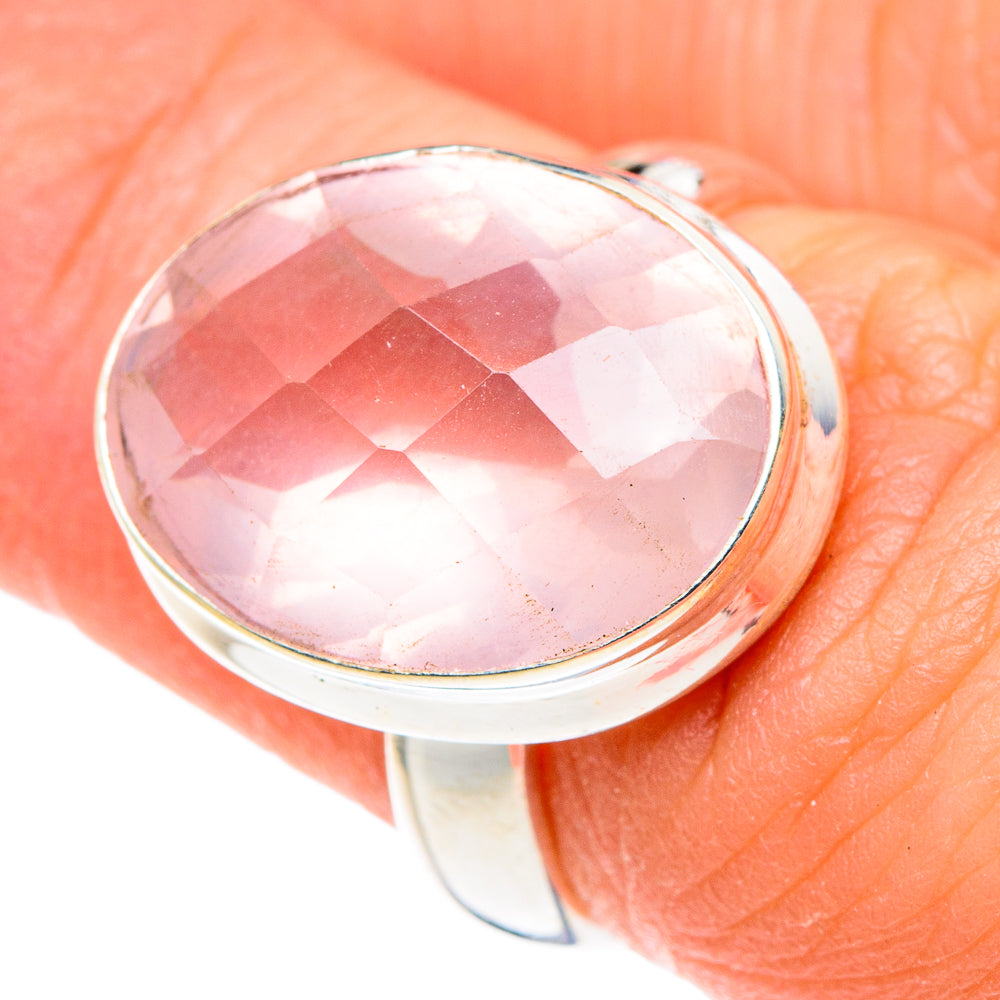 Rose Quartz Rings handcrafted by Ana Silver Co - RING88661