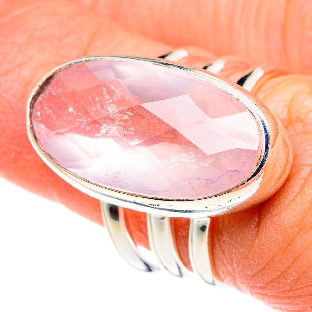 Rose Quartz Rings handcrafted by Ana Silver Co - RING88665