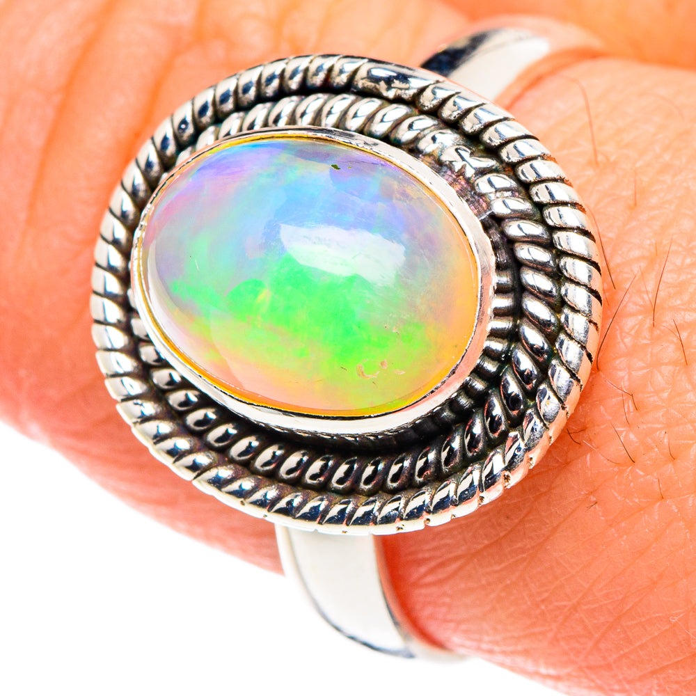 Ethiopian Opal Rings handcrafted by Ana Silver Co - RING88666