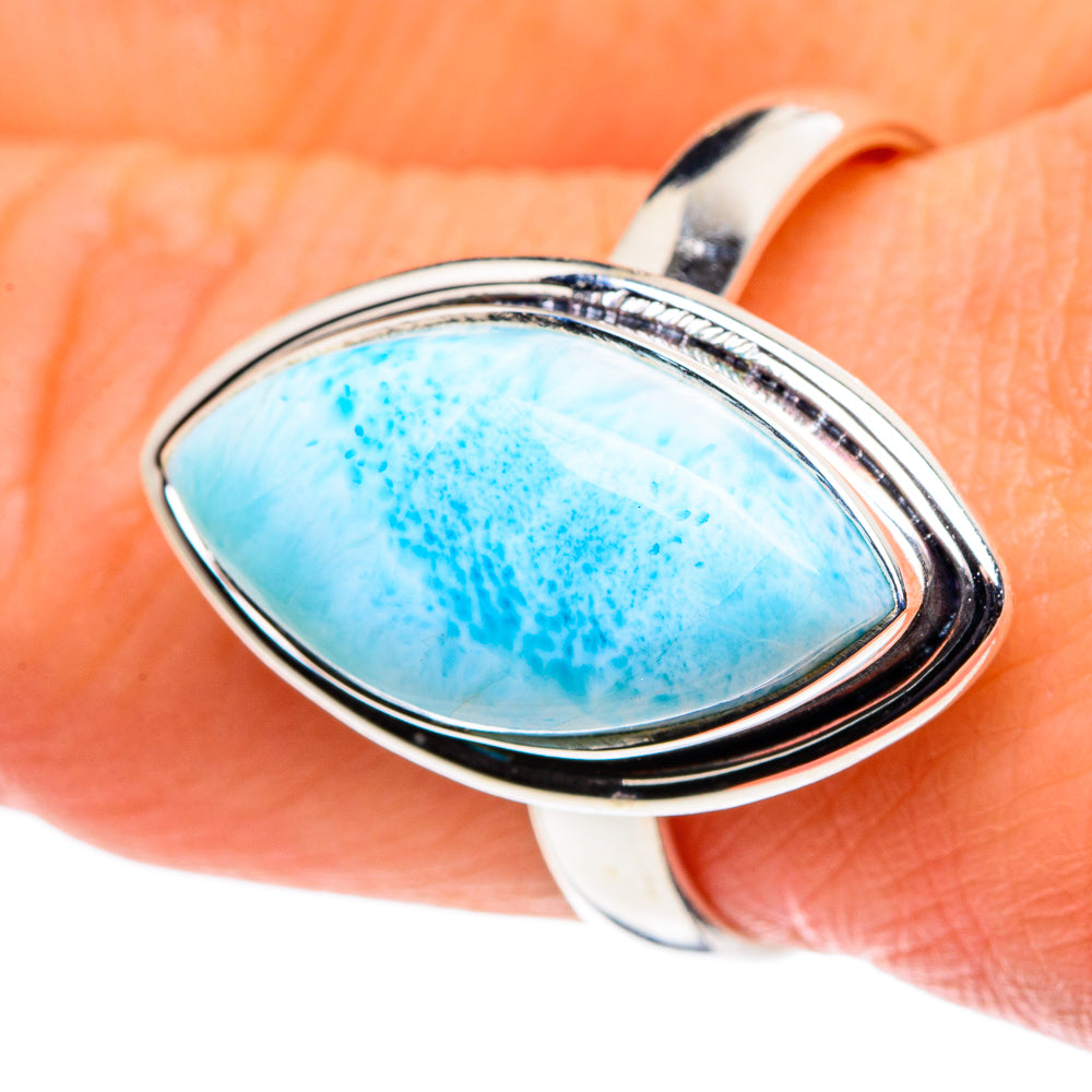 Larimar Rings handcrafted by Ana Silver Co - RING88670