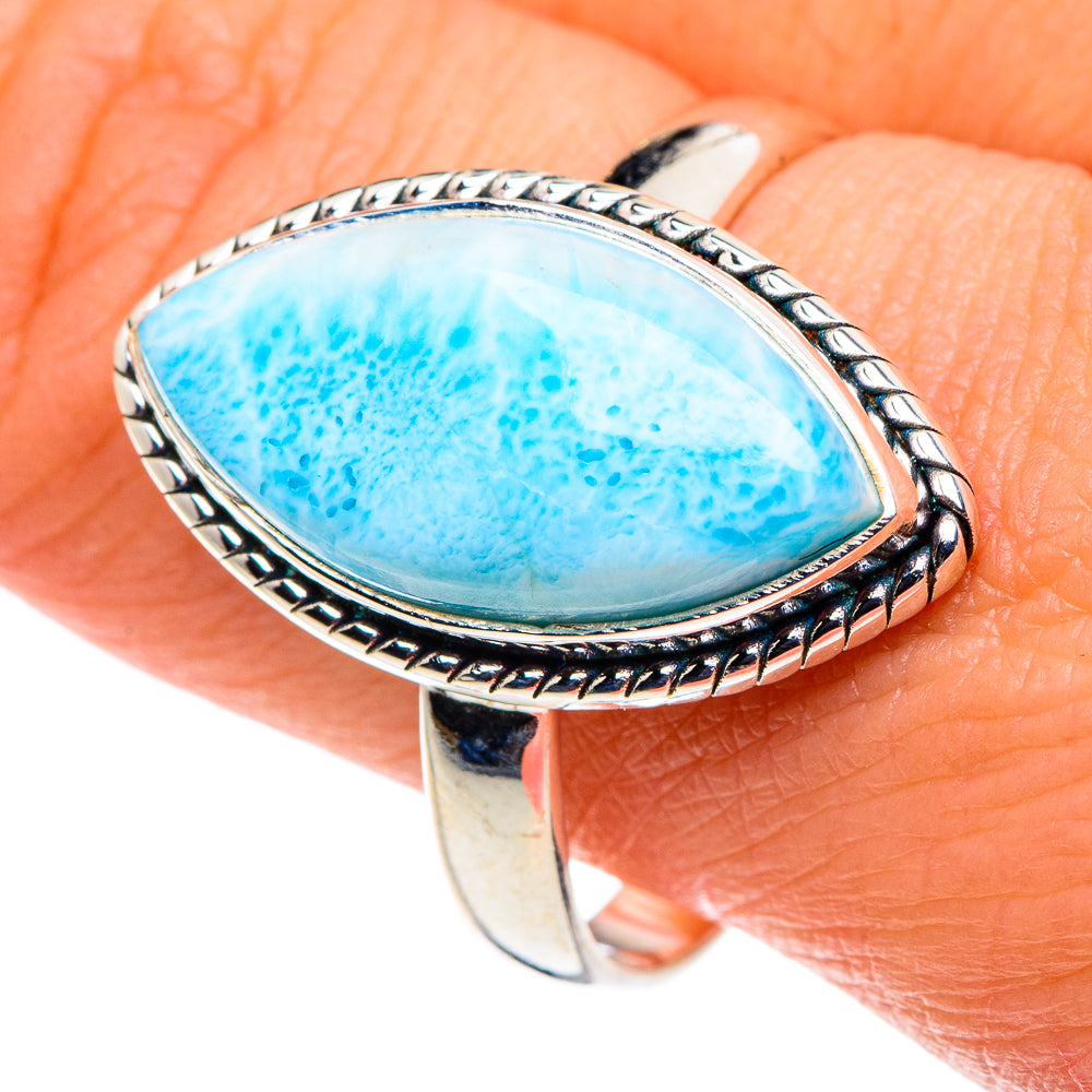 Larimar Rings handcrafted by Ana Silver Co - RING88674