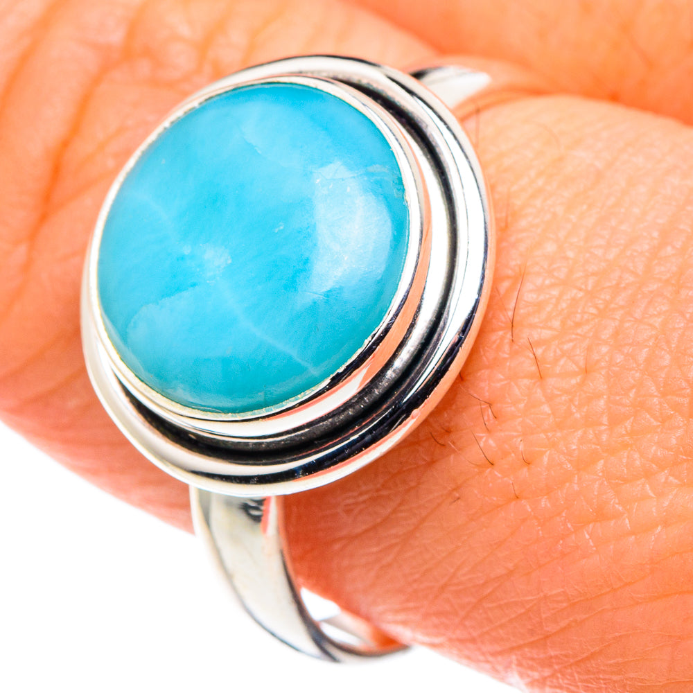 Larimar Rings handcrafted by Ana Silver Co - RING88675