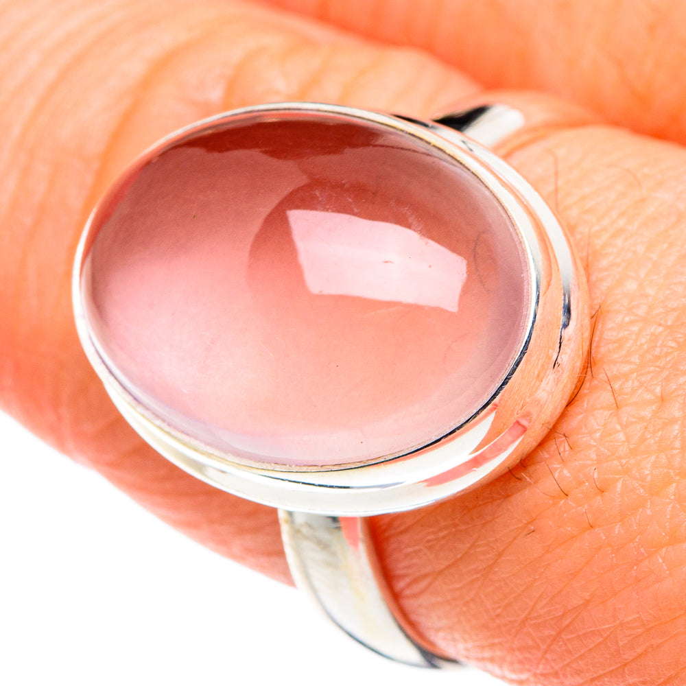 Rose Quartz Rings handcrafted by Ana Silver Co - RING88678