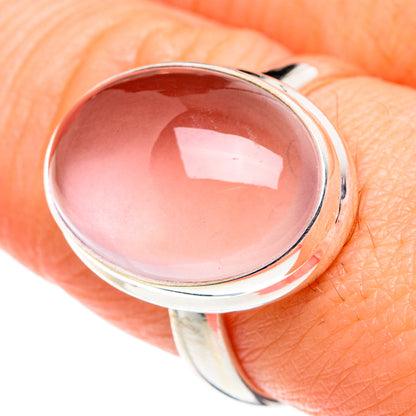 Rose Quartz Rings handcrafted by Ana Silver Co - RING88678