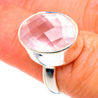 Rose Quartz Rings handcrafted by Ana Silver Co - RING88679