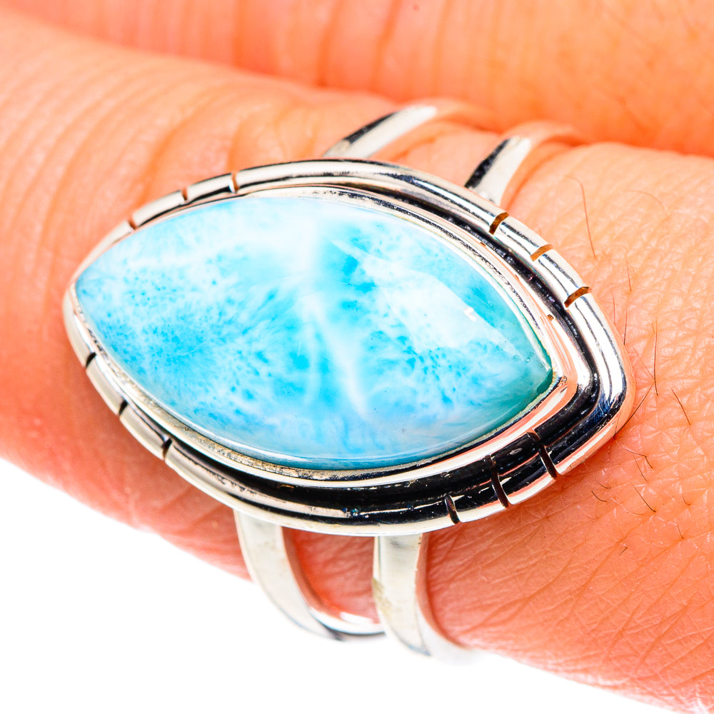Larimar Rings handcrafted by Ana Silver Co - RING88688