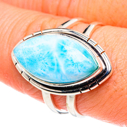 Larimar Rings handcrafted by Ana Silver Co - RING88688