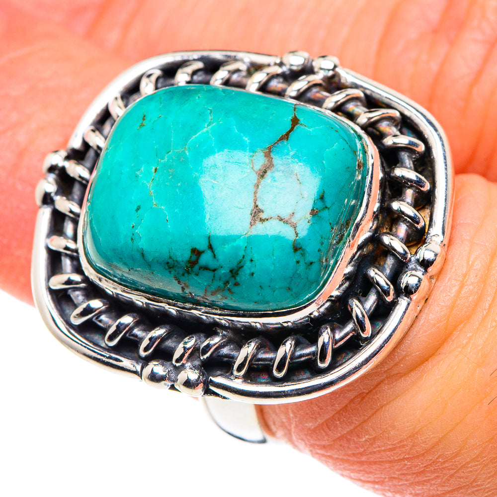 Tibetan Turquoise Rings handcrafted by Ana Silver Co - RING88696
