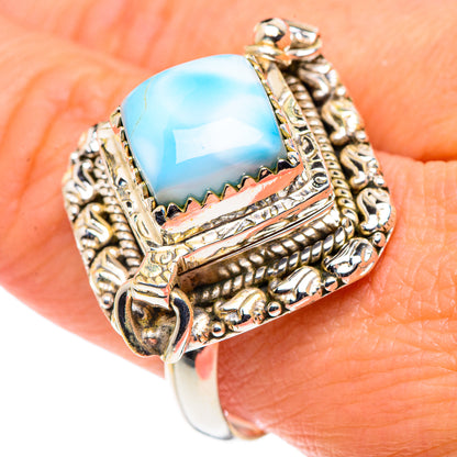 Larimar Rings handcrafted by Ana Silver Co - RING88698