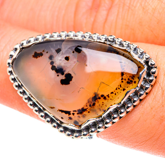 Scenic Dendritic Agate Rings handcrafted by Ana Silver Co - RING88700