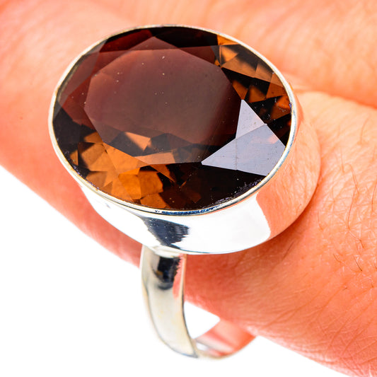 Smoky Quartz Rings handcrafted by Ana Silver Co - RING88701