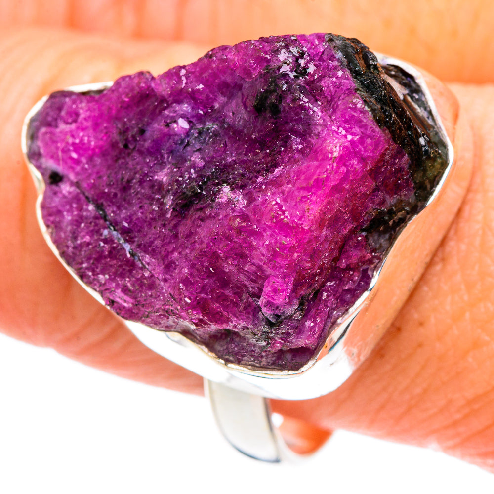 Ruby Fuchsite Rings handcrafted by Ana Silver Co - RING88709