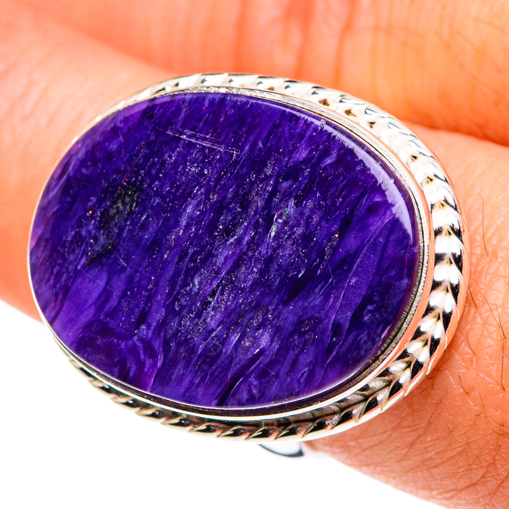 Charoite Rings handcrafted by Ana Silver Co - RING88711
