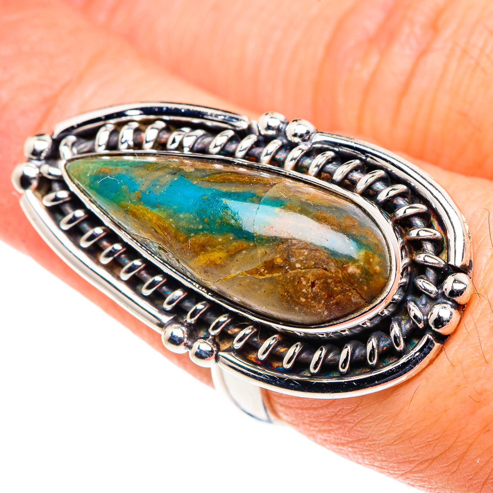 Peruvian Opal Rings handcrafted by Ana Silver Co - RING88732