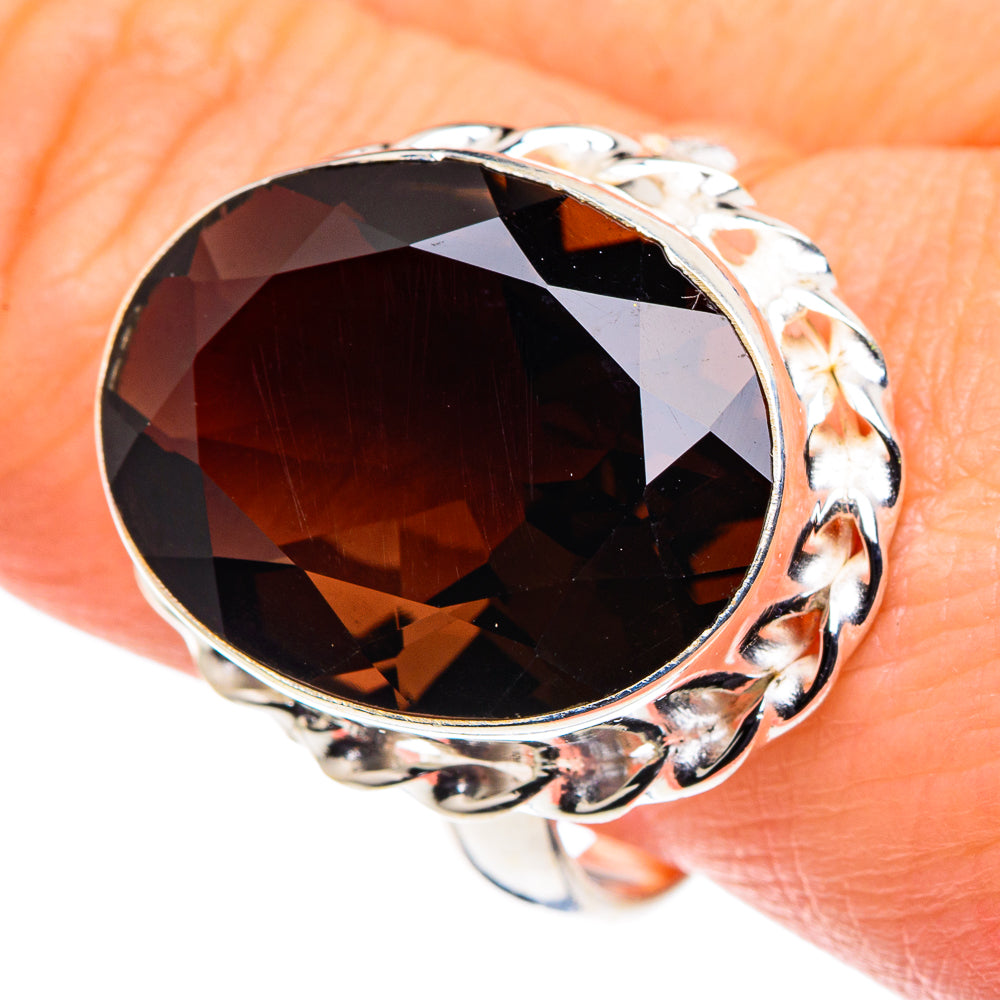 Smoky Quartz Rings handcrafted by Ana Silver Co - RING88736