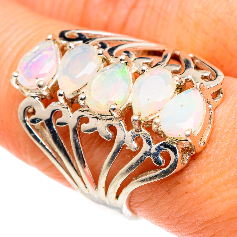 Ethiopian Opal Rings handcrafted by Ana Silver Co - RING88752