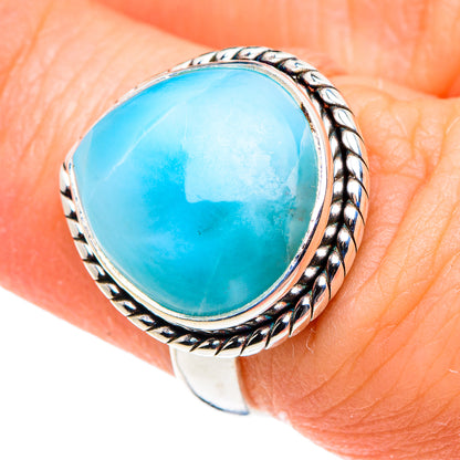 Larimar Rings handcrafted by Ana Silver Co - RING88756