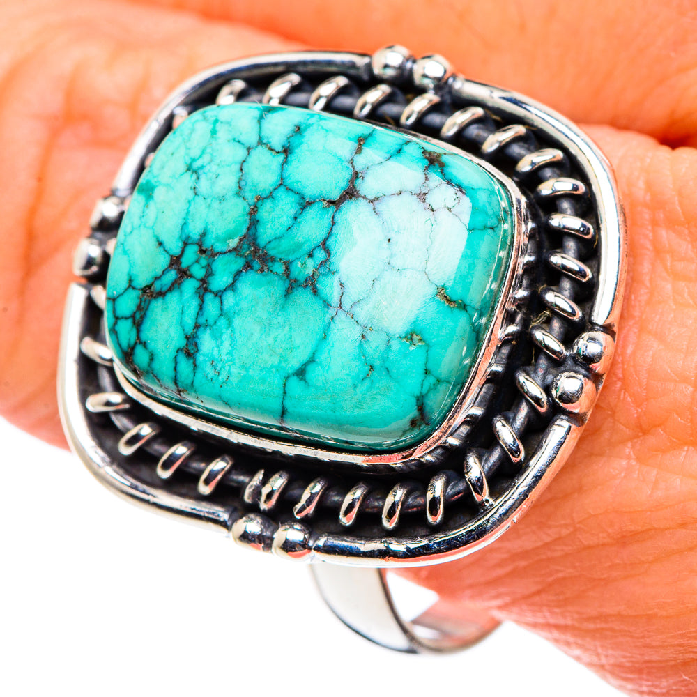 Tibetan Turquoise Rings handcrafted by Ana Silver Co - RING88764