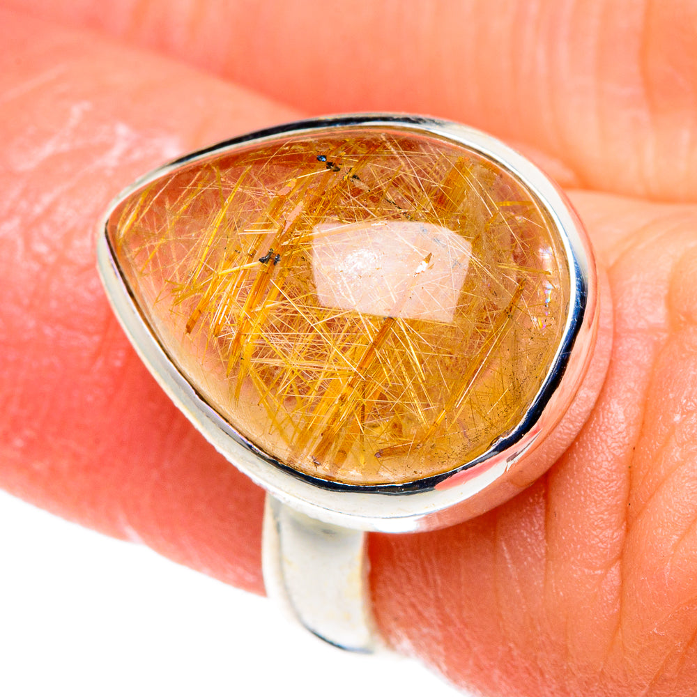 Rutilated Quartz Rings handcrafted by Ana Silver Co - RING88776