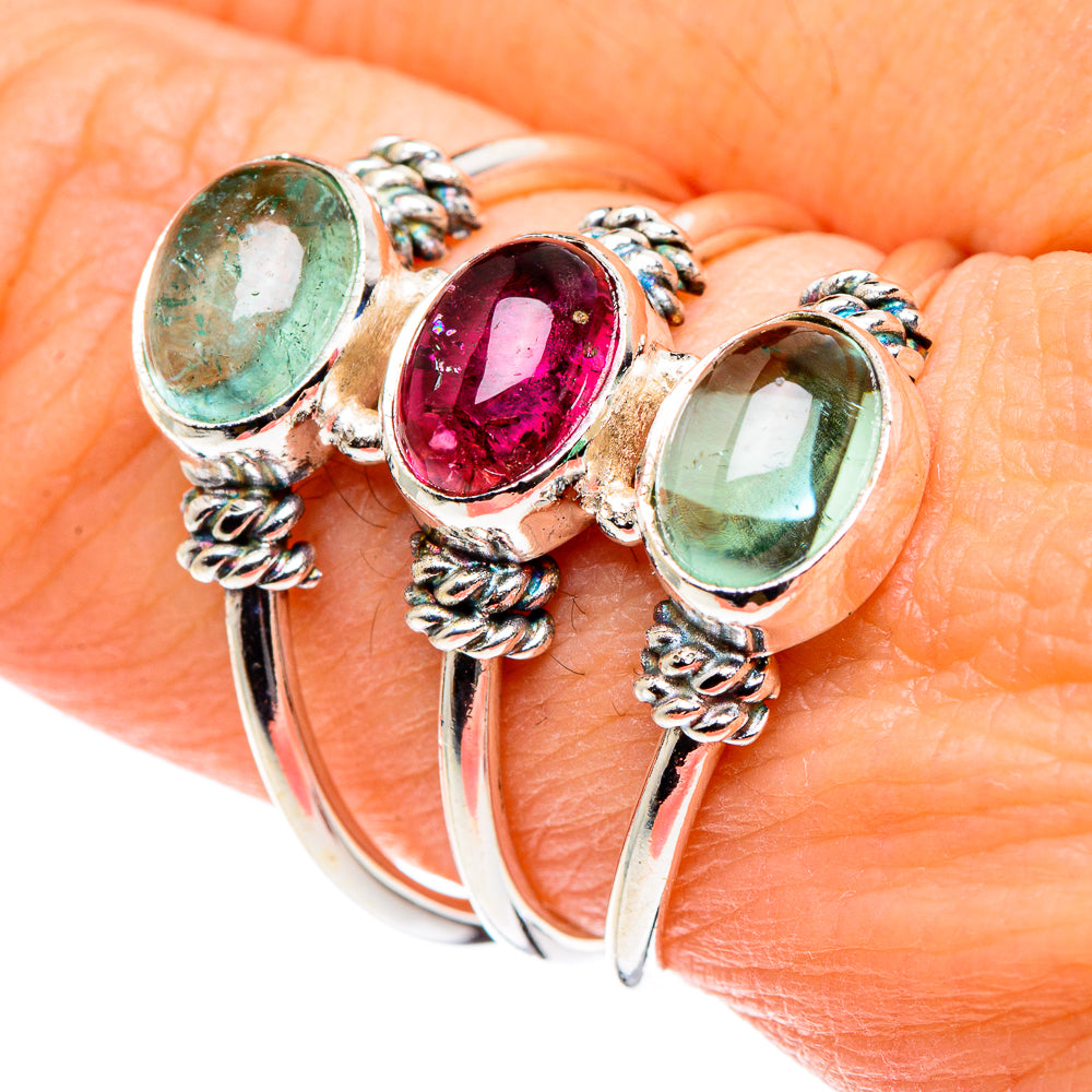 Pink Tourmaline Rings handcrafted by Ana Silver Co - RING88780