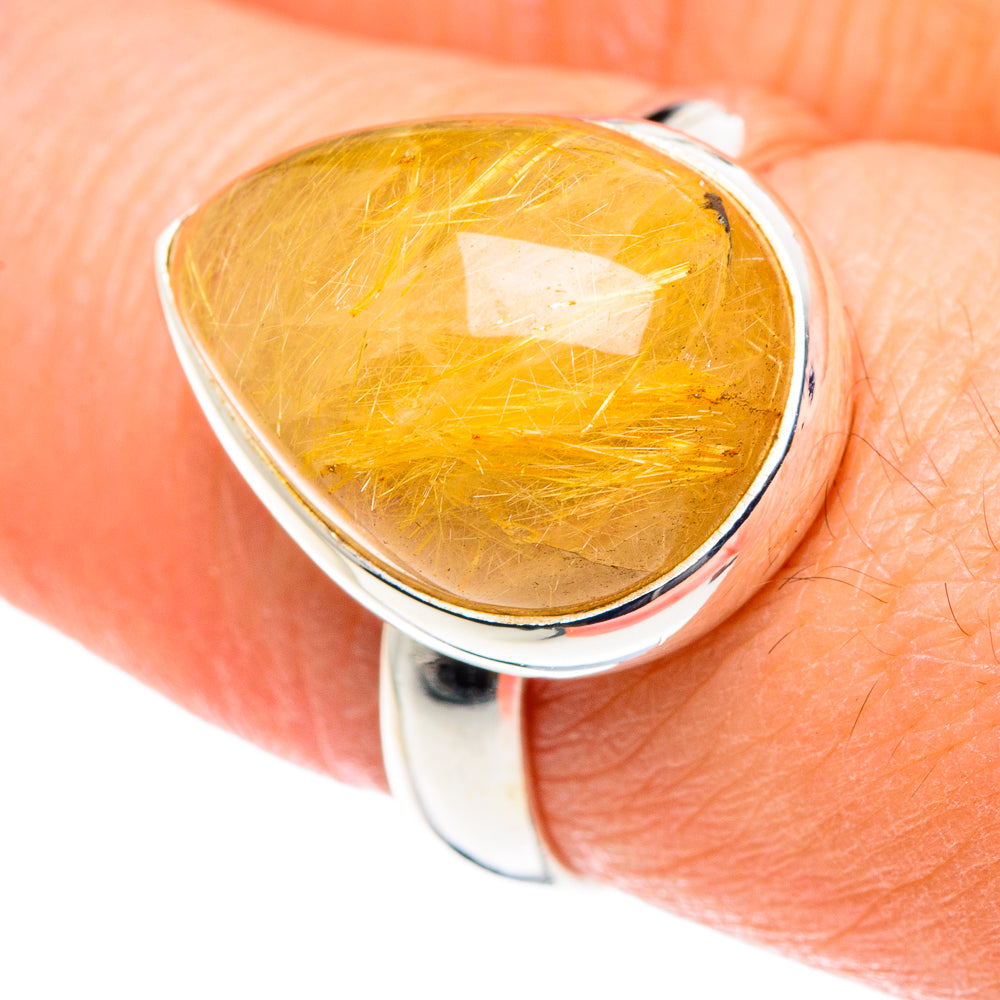 Rutilated Quartz Rings handcrafted by Ana Silver Co - RING88811